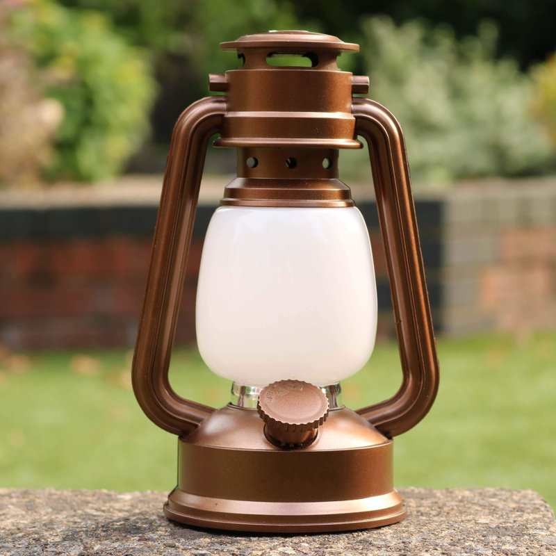 Sol 72 Outdoor Brown Battery Powered LED Lantern & Reviews Wayfair.co.uk
